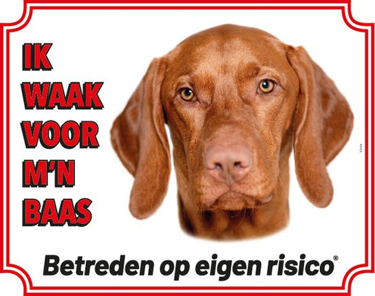 Stickerkoning Vizsla Waakbord