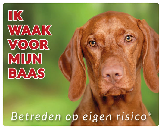 Stickerkoning Vizsla Waakbord