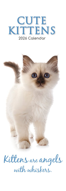 The Gifted Stationary Cute Kittens Slimline Kalender 2026