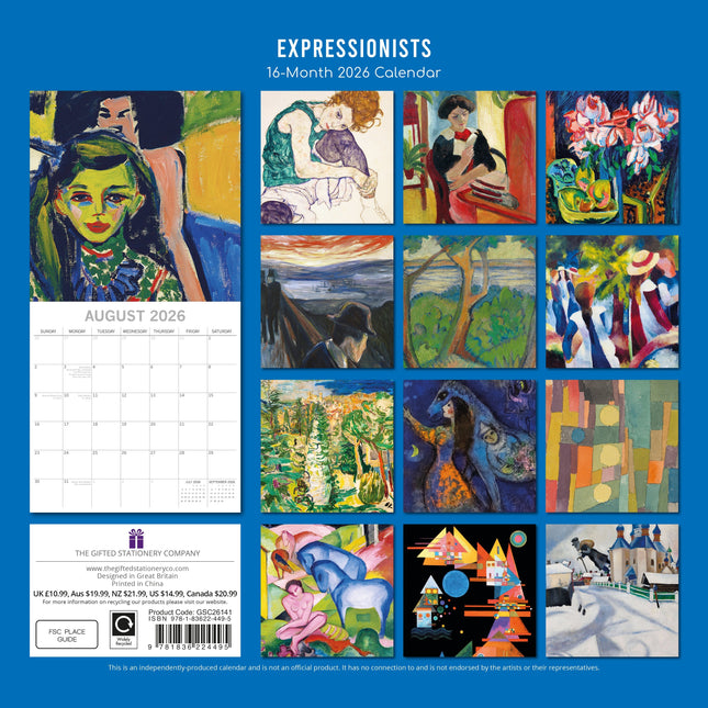 The Gifted Stationary Expressionists Kalender 2026