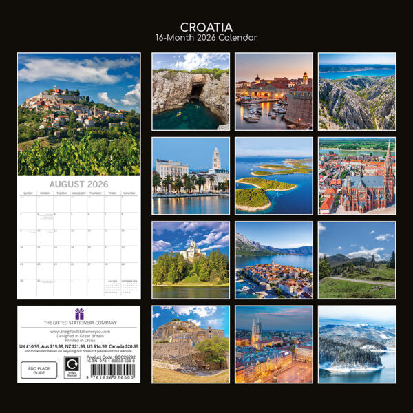 The Gifted Stationary Kroatië Kalender 2026