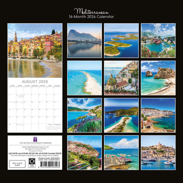 The Gifted Stationary Middellandse Zee Kalender 2026