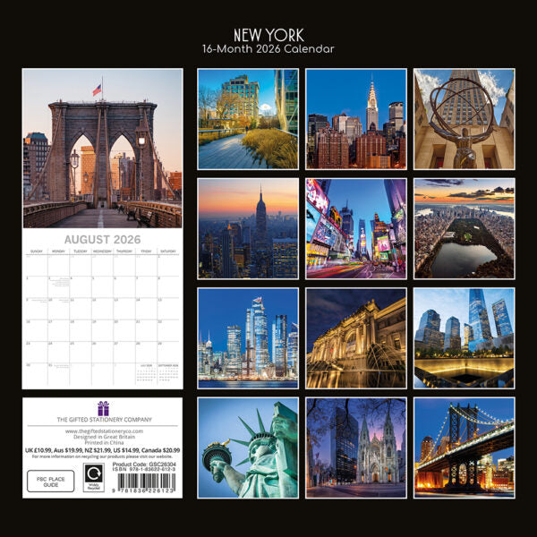 The Gifted Stationary New York Kalender 2026