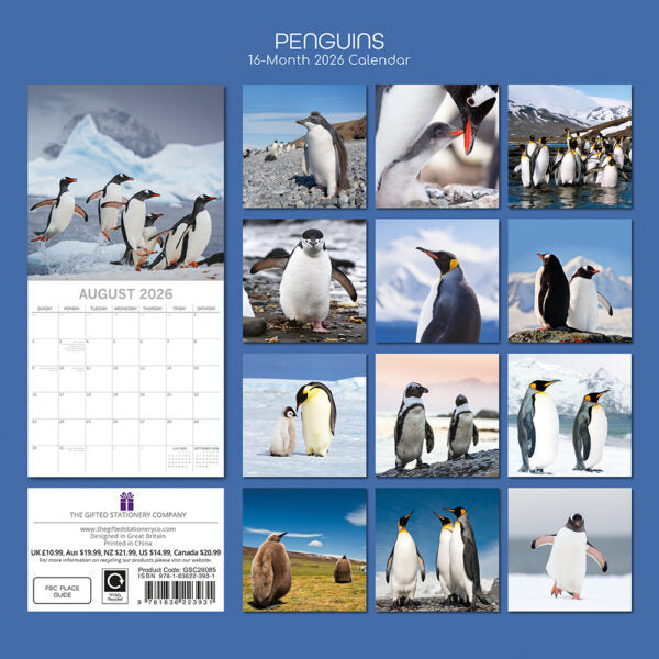 The Gifted Stationary Pinguïn Kalender 2026