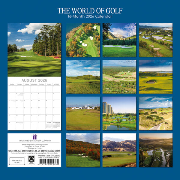 The Gifted Stationary The World of Golf Kalender 2026