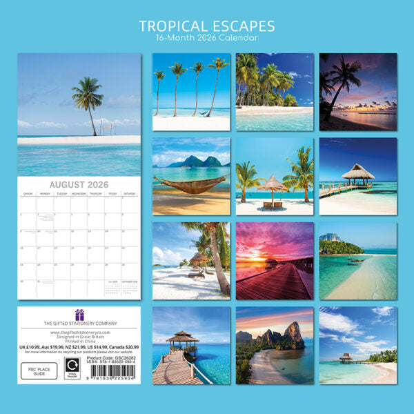 The Gifted Stationary Tropical Escapes Kalender 2026