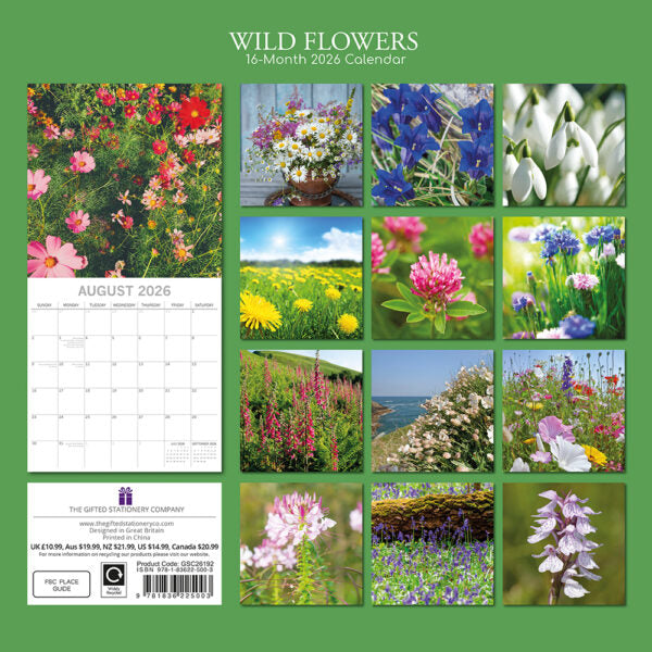 The Gifted Stationary Wilde Bloemen Kalender 2026