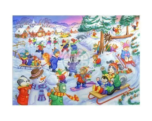The House of Puzzles Fun In The Snow Puzzel 80 Stukjes