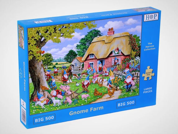 The House of Puzzles Gnome Farm Puzzel 500 XL Stukjes