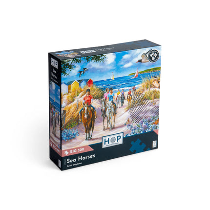 The House of Puzzles Sea Horses Puzzel 500 XL Stukjes