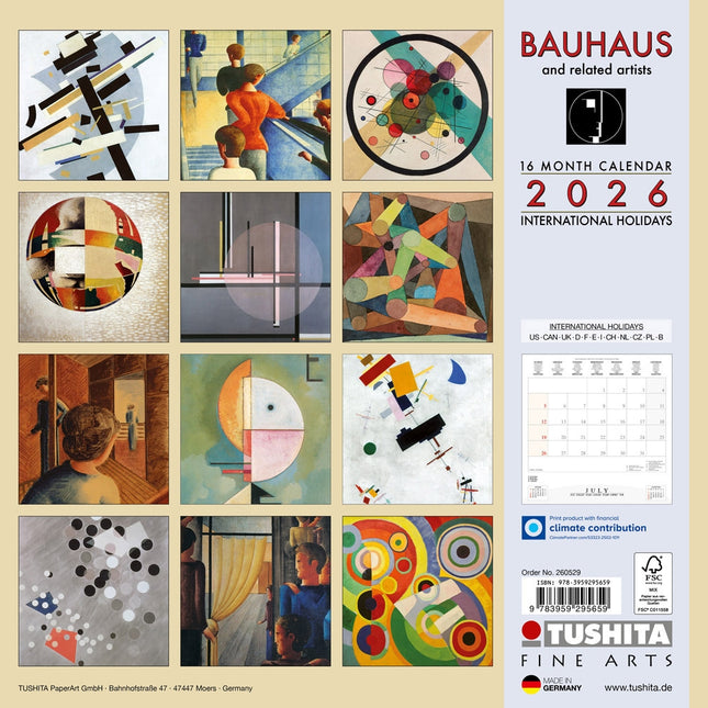 Tushita Bauhaus Kalender 2026