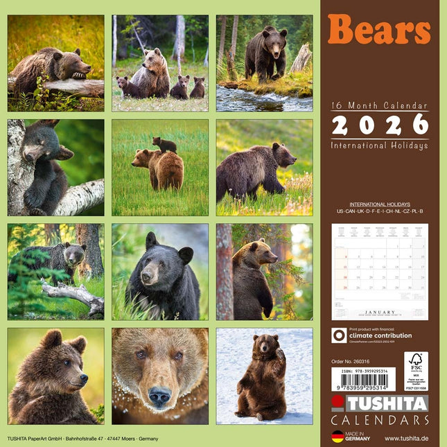 Tushita Beren Kalender 2026