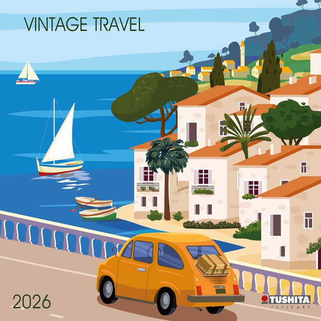 Tushita Vintage Travel Kalender 2026