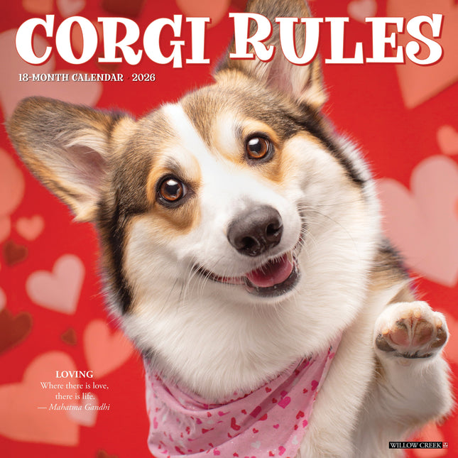 Willow Creek Corgi Rules Kalender 2026