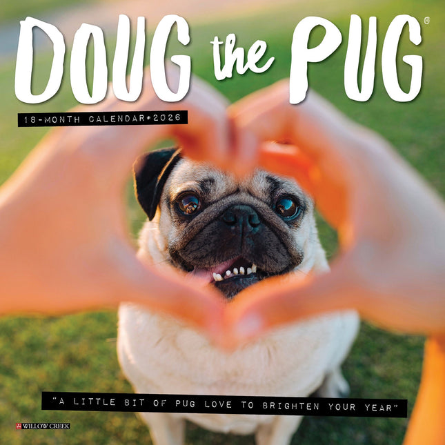 Willow Creek Doug the Pug Kalender 2026 Mini