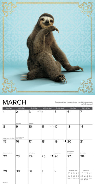 Willow Creek Luiaard Yoga Kalender 2026