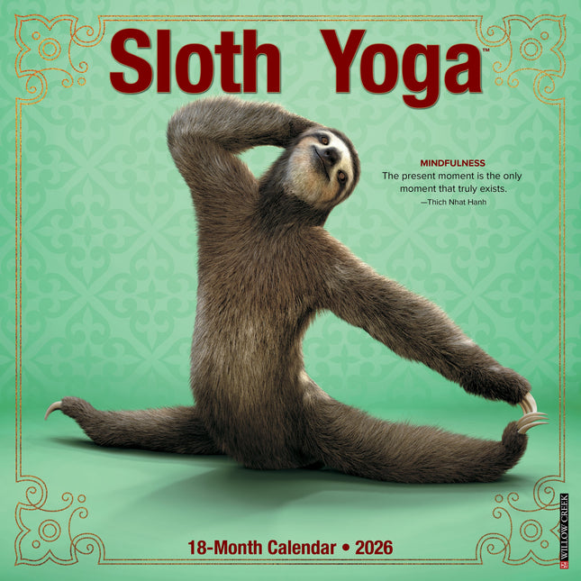 Willow Creek Luiaard Yoga Kalender 2026