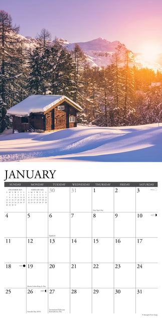 Willow Creek Natuurhuisjes Kalender 2026