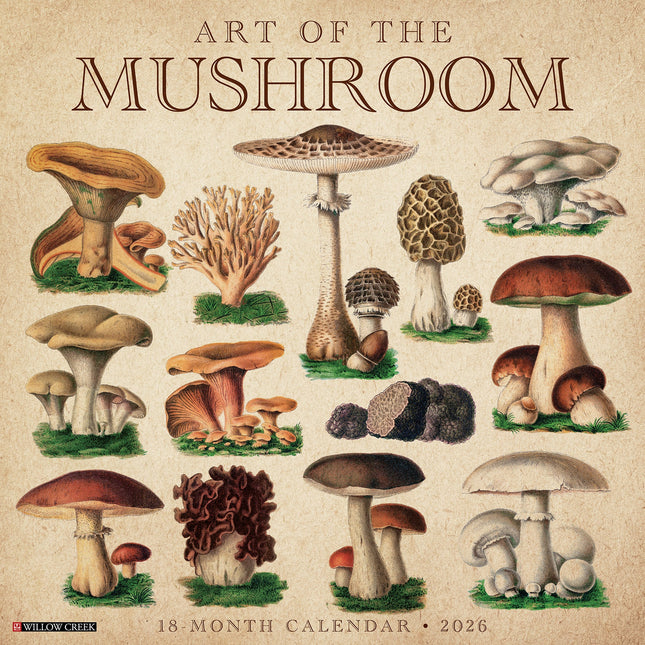 Willow Creek The Art of the Mushroom Kalender 2026