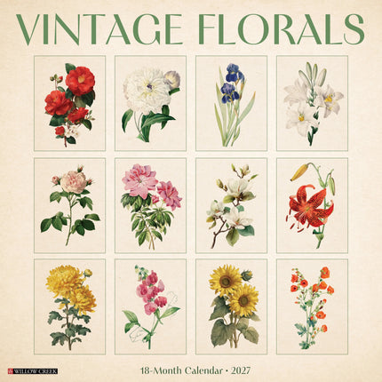 Willow Creek Vintage Bloemen Kalender 2027