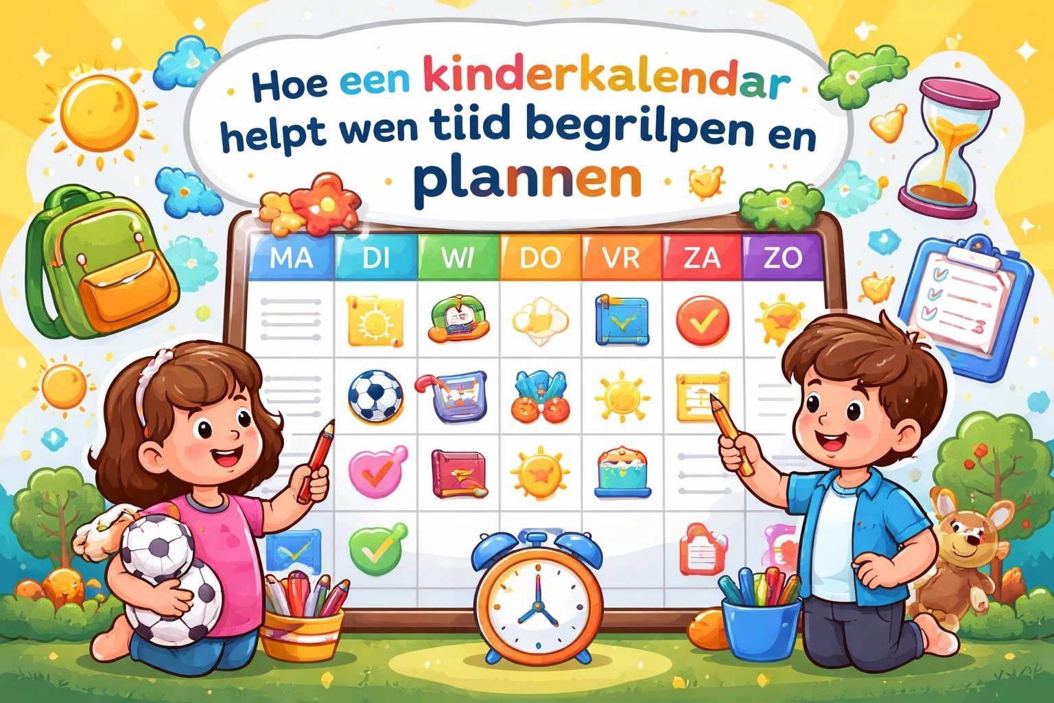 Kalender kinderen 2026: structuur en plezier