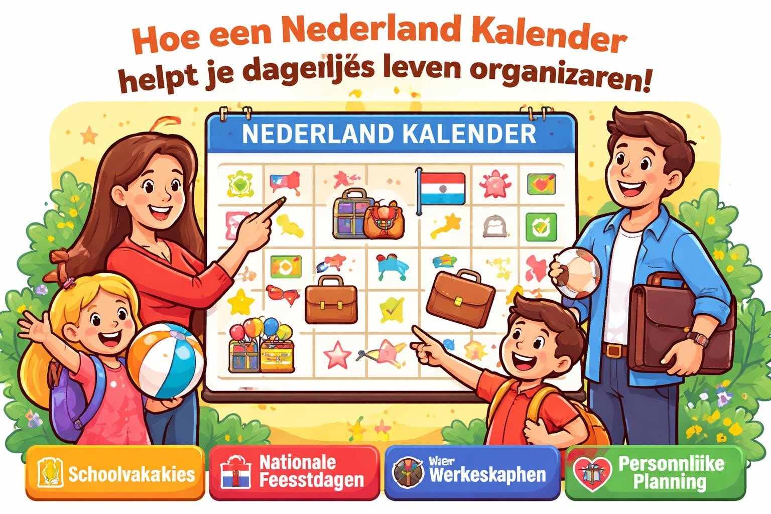 Nederland kalender: alles voor een goed georganiseerd 2026