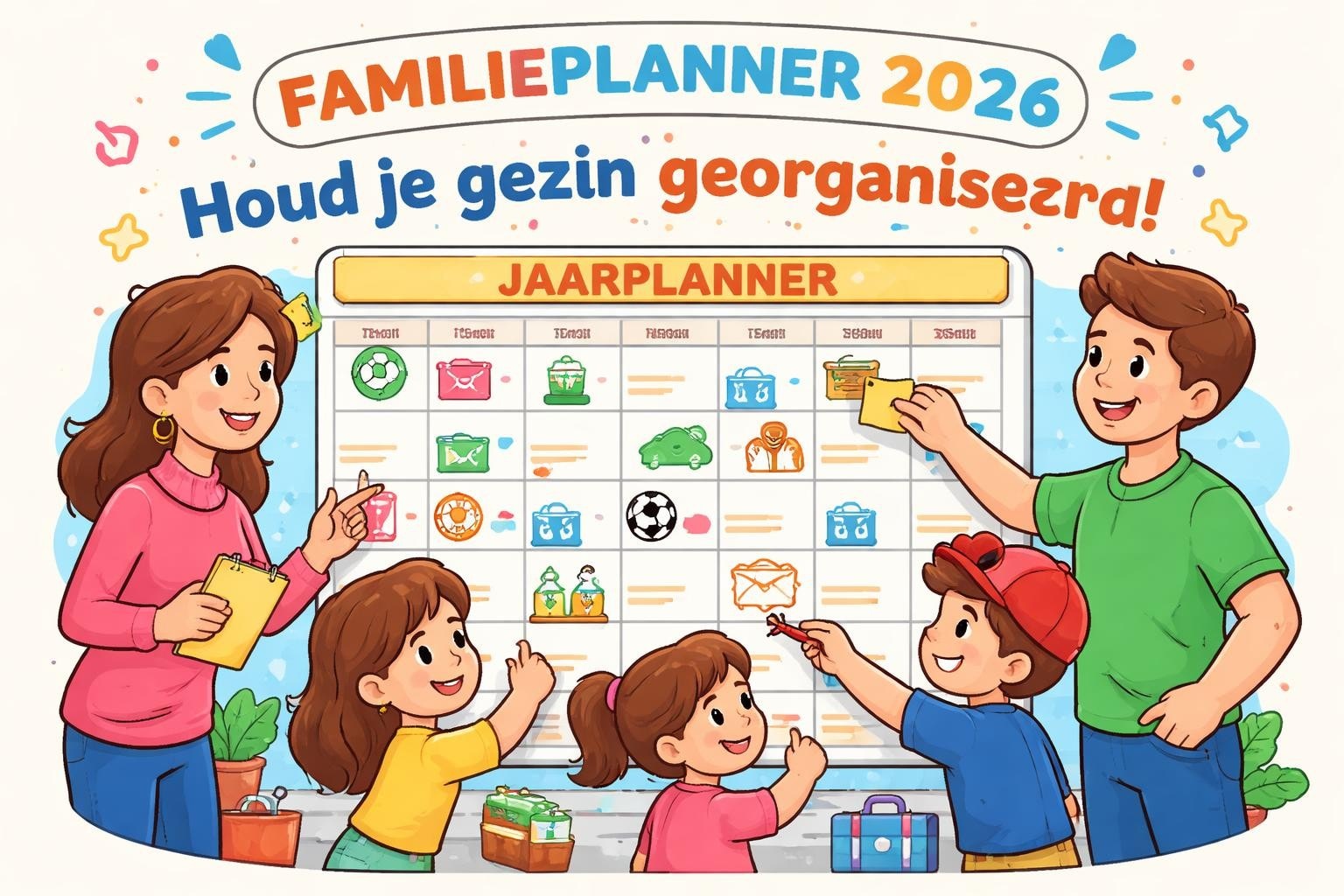 Yearly family planner: jouw gezin georganiseerd in 2026