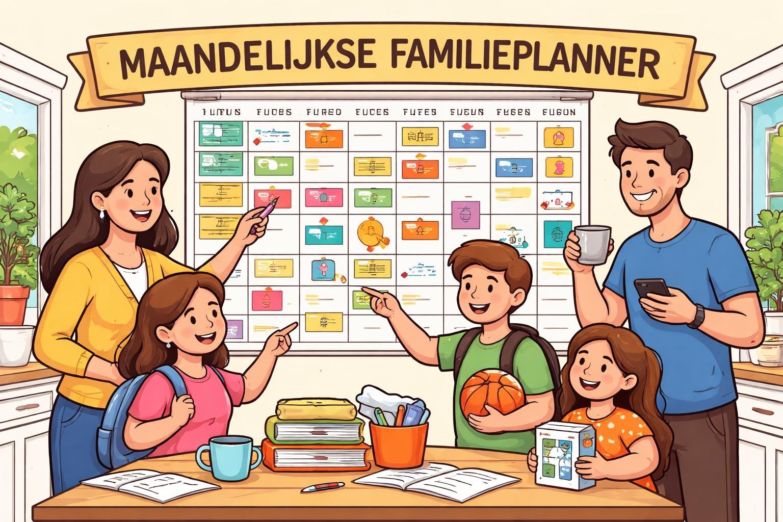 Family planner monthly: plan jouw gezin in 2026