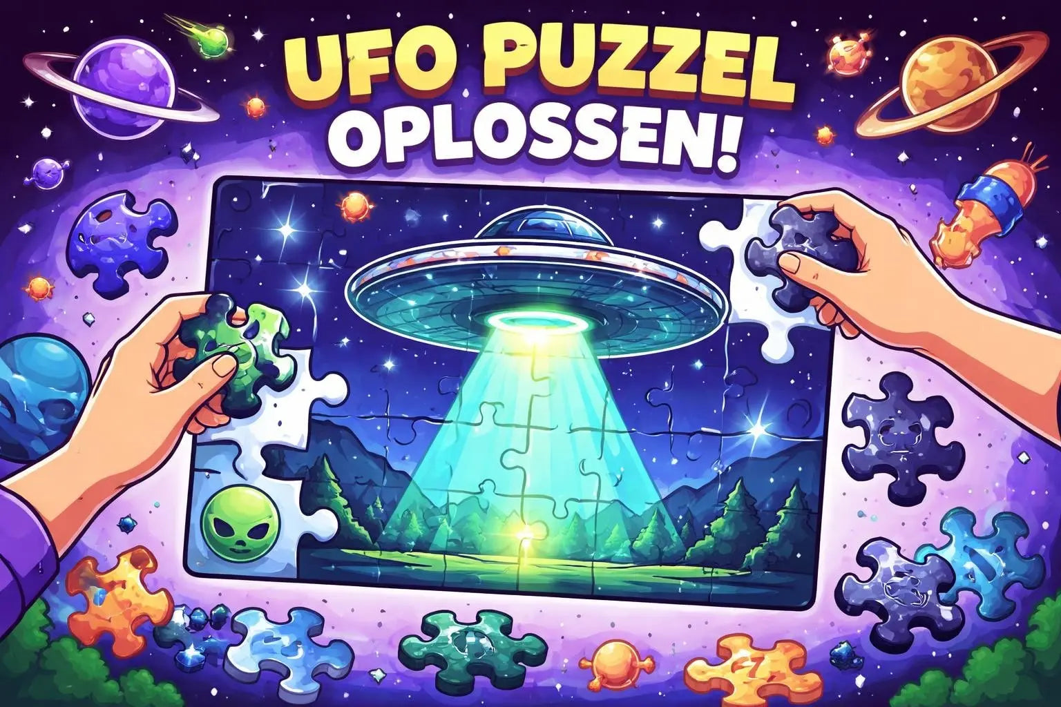 UFO puzzel: een betoverend puzzelplezier voor 2026