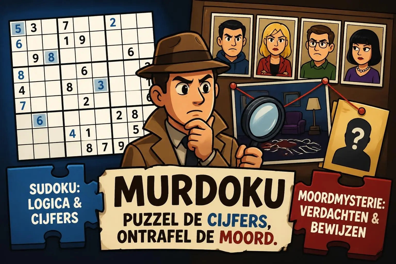 Murdoku: de fusie tussen sudoku en moordmysterie