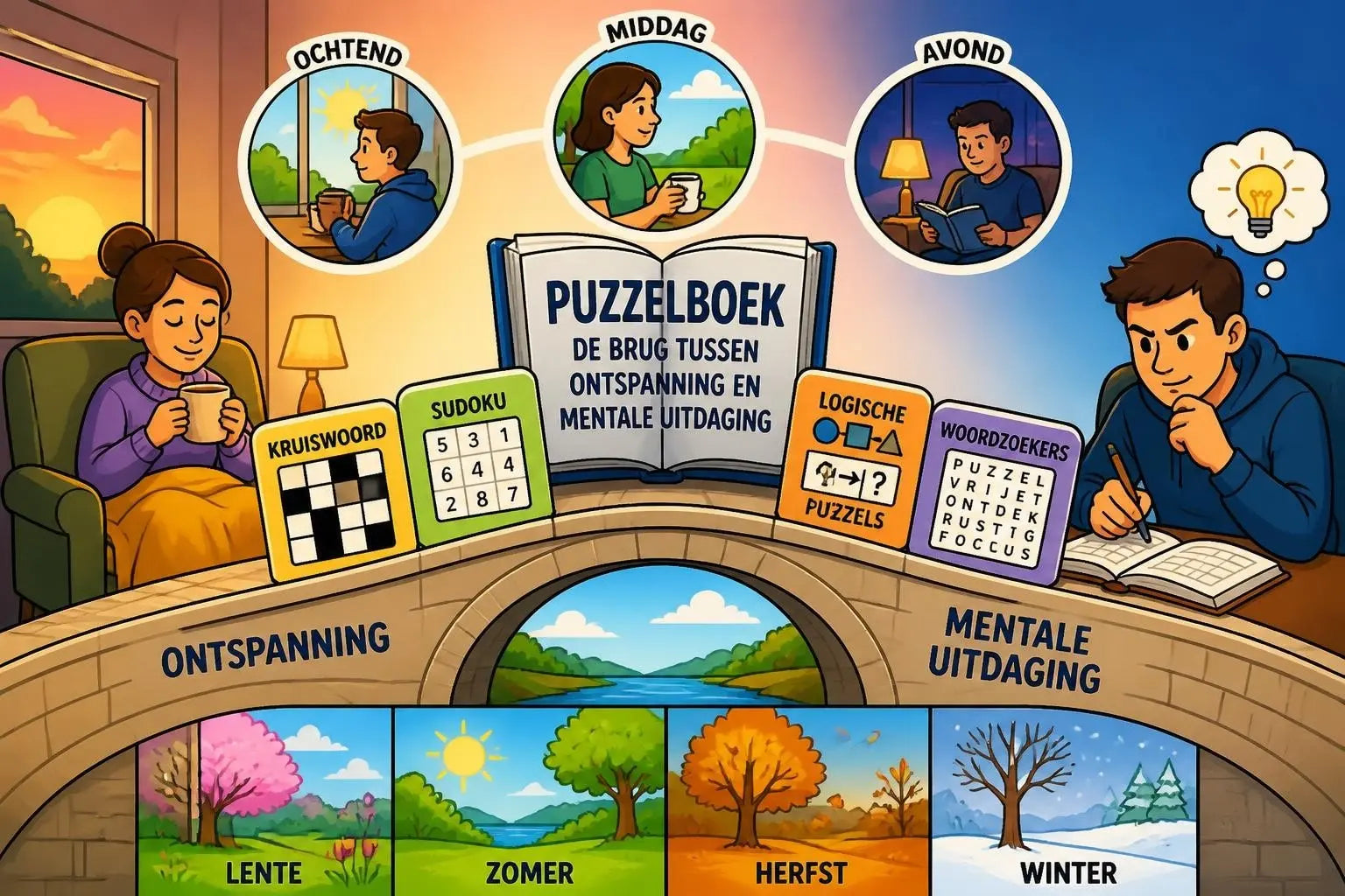 Puzzelboek: Ontspanning en Uitdaging voor Elk Moment