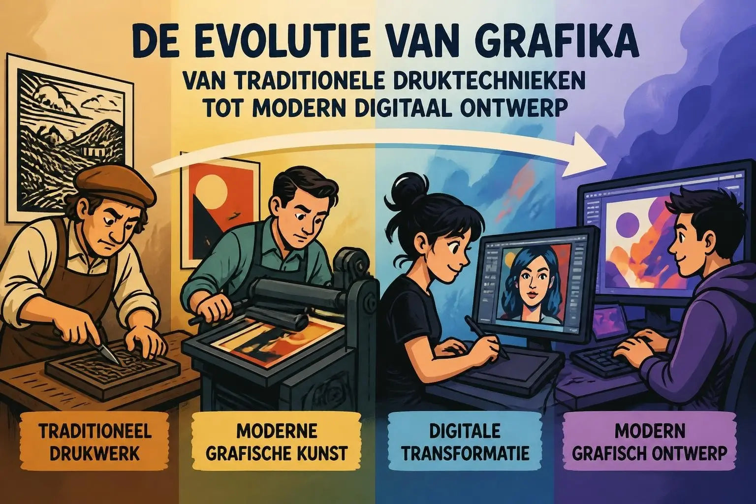 Grafika: van klassieke druktechnieken tot moderne designs