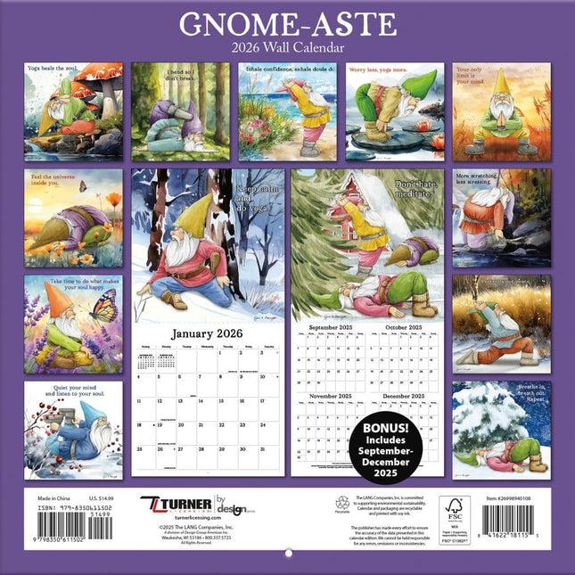 Gnome-Aste Kalender Achterkant