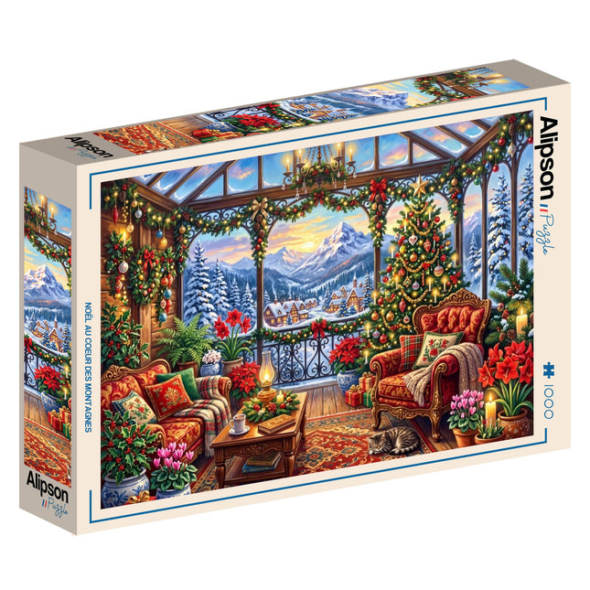 Alipson Christmas in the Middle of the Mountains Puzzel 1000 stukjes