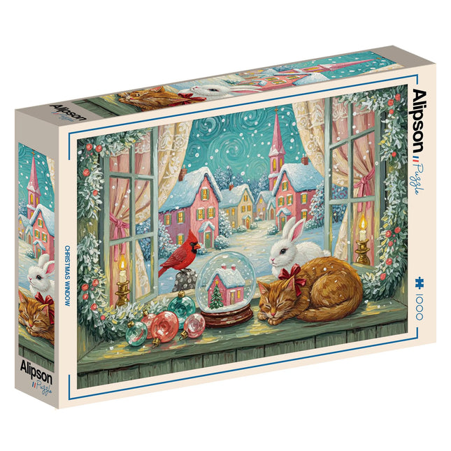Alipson Christmas Window Puzzel 1000 stukjes