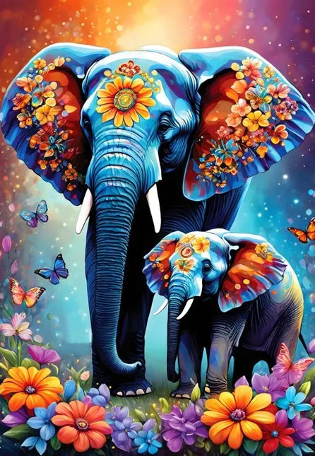 Alipson Elephants- Maternal Love Collection Puzzel 1000 stukjes