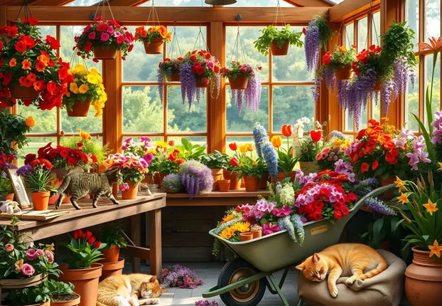 Alipson Nap in the Greenhouse Puzzel 1000 stukjes