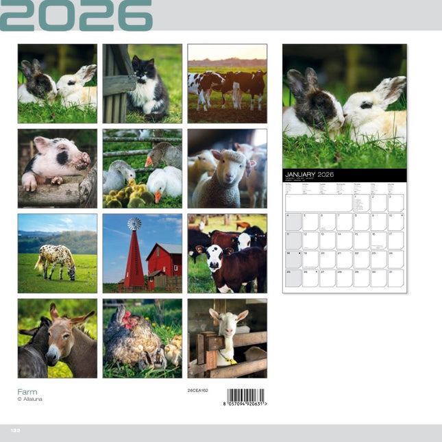 Allaluna Boerderij Kalender 2026