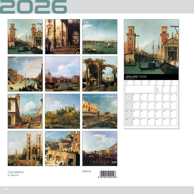 Allaluna Canaletto Kalender 2026
