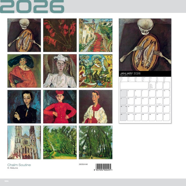 Allaluna Chaim Soutine Kalender 2026