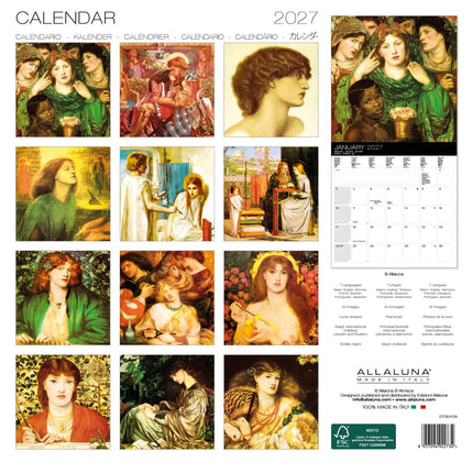 Allaluna Dante Gabriel Rossetti Kalender 2027