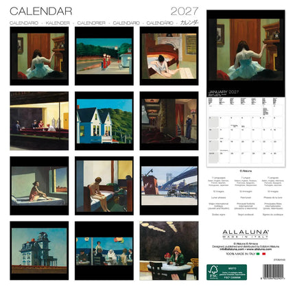 Allaluna Edward Hopper Kalender 2027