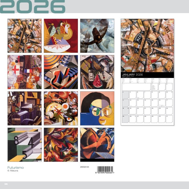 Allaluna Futurismo Kalender 2026