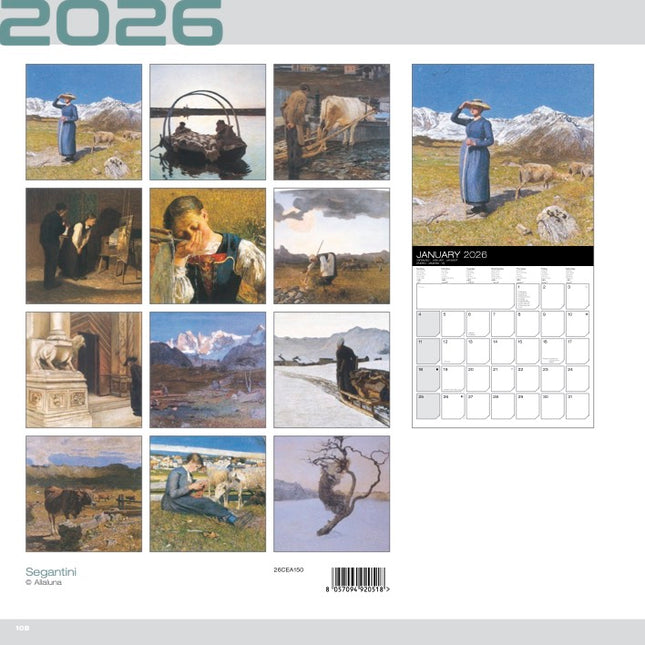 Allaluna Giovanni Segantini Kalender 2026