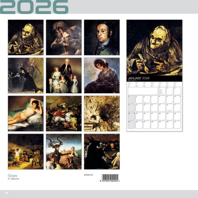 Allaluna Goya Kalender 2026