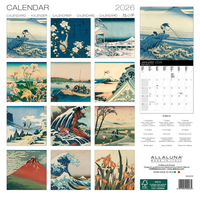 Allaluna Hokusai Kalender 2026
