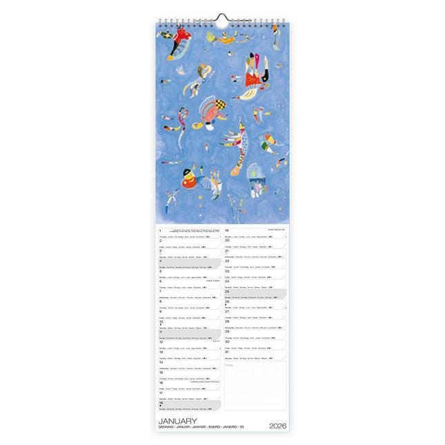 Allaluna Kandinsky Slimline Kalender 2026