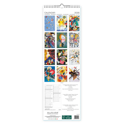 Allaluna Kandinsky Slimline Kalender 2026