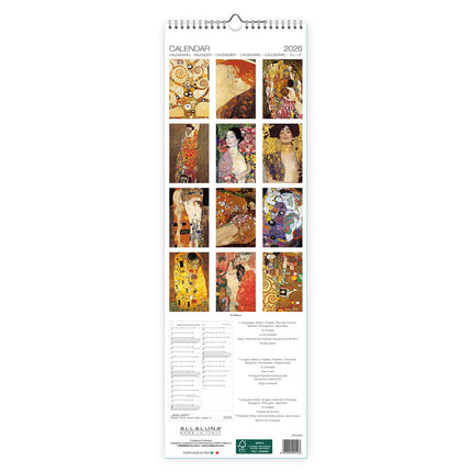Allaluna Klimt Slimline Kalender 2026