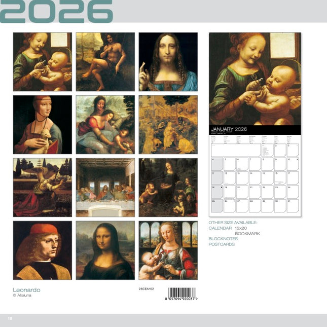 Allaluna Leonardo Kalender 2026